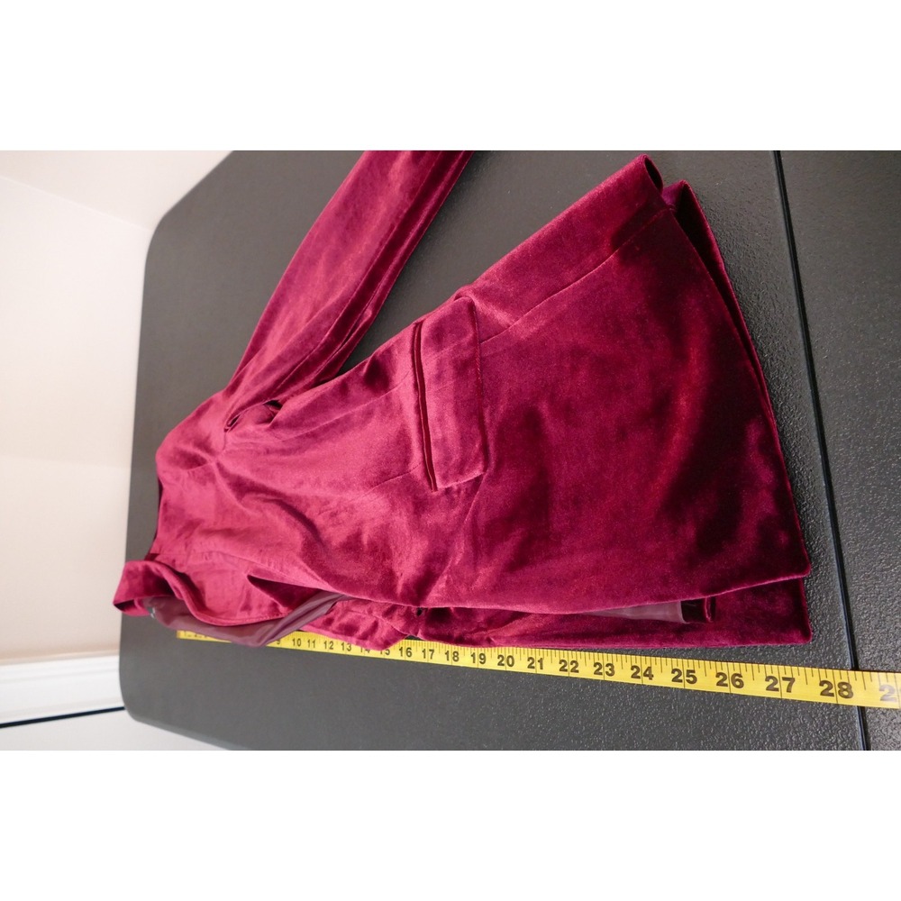 INC Whimsigoth Velvet Single Button Blazer Size S Vamp Event Occasion Holiday - Picture 12 of 12